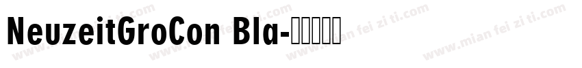 NeuzeitGroCon Bla字体转换